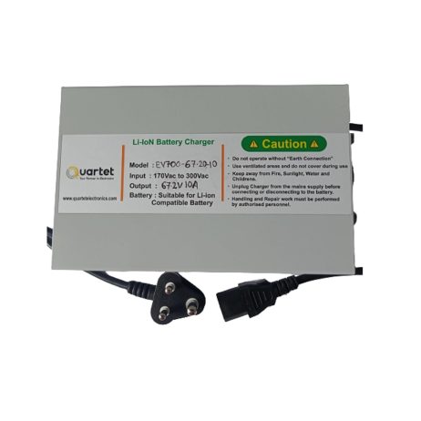 Quartet 16S Li-Ion Battery Charger - 67.2V 10A With Iec-C13 Connector