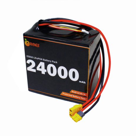 Orange Ifr 32650 12.8V 24000Mah 3C 4S4P Lifepo4 Battery Pack