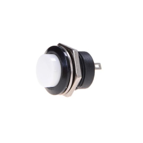 White R13 507 16Mm 2Pin Momentary Self Reset Round Cap Push Button Switch