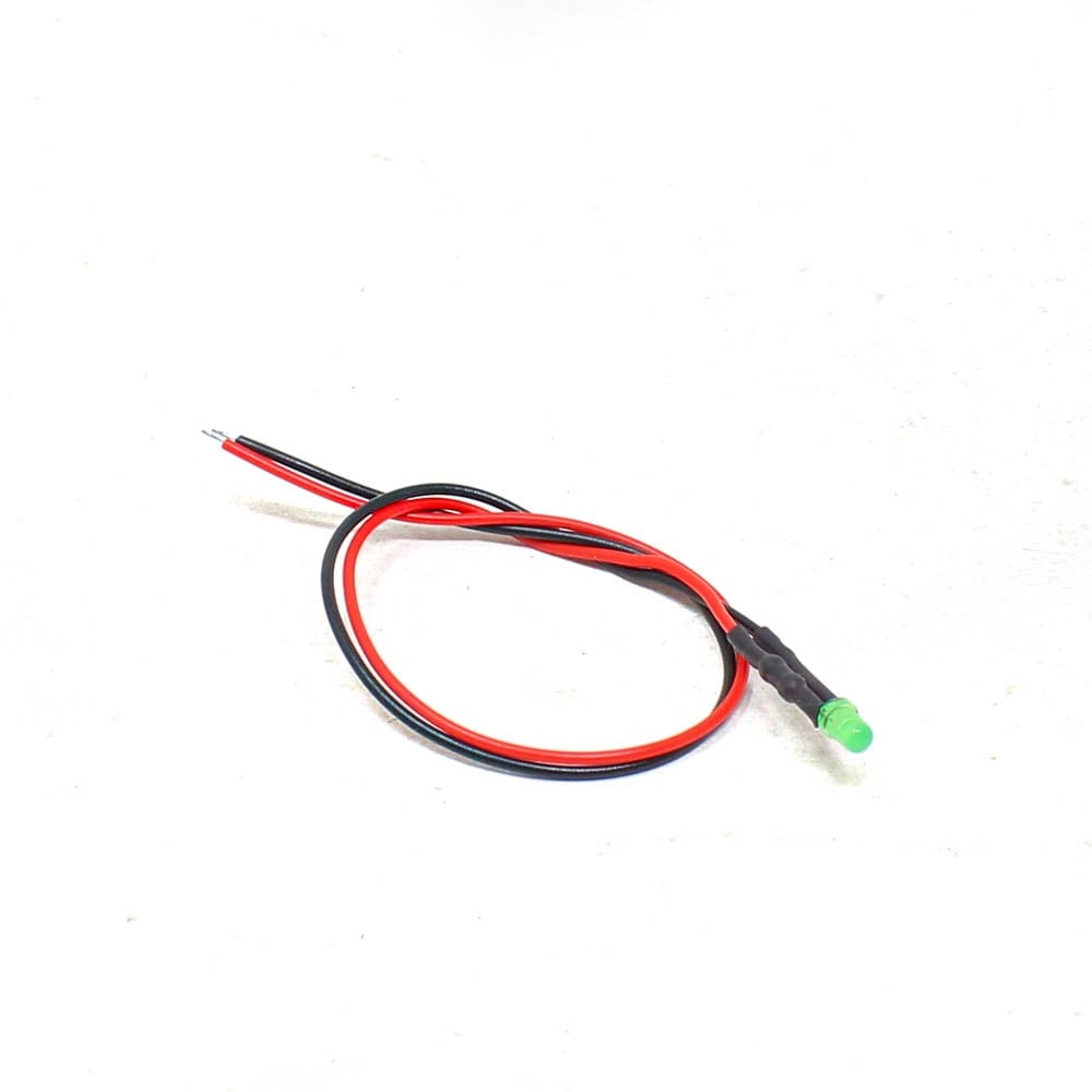 12 18V 8Mm Green Led Indicator Light With 20Cmcable Pack Of 5 2