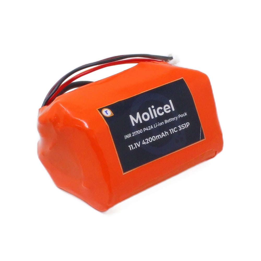 Molicel Inr21700 P42A 11.1V 4200Mah 11C 3S1P Lithium-Ion Battery (Triangle)