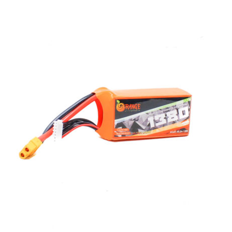 Orange Orange 1380Mah 6S 150C 22.2V Ultra Light Lithium Polymer Battery Pack Li Po 3