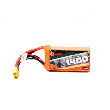 Orange Orange 1400Mah 6S 130C 22.2V Ultra Light Lithium Polymer Battery Pack Li Po 4