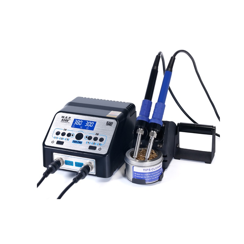 Yihua 938D+ Upgrade Version Dual Soldering Iron Smd Soldering Station