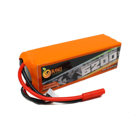 Orange 1125114 Orange 6200Mah 6S 25C 50C 22.2V Lithium Polymer Battery Pack