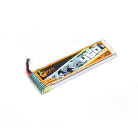 Orange 3.8V 450Mah 80C 1S Hv Mini Fpv Quad Lithium Polymer Battery Pack