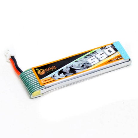 Orange 3.8V 550Mah 90C 1S Hv Mini Fpv Quad Lithium Polymer Battery Pack