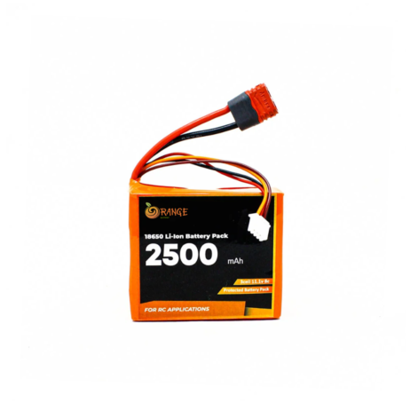 Orange 1242827 Orange Isr 18650 Li Ion 2500Mah 11.1V 3S1P Protected Battery Pack 8C