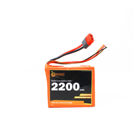 Orange 1313998 Orange Isr 18650 Li Ion 2200Mah 11.1V 3S1P Protected Battery Pack – 8C