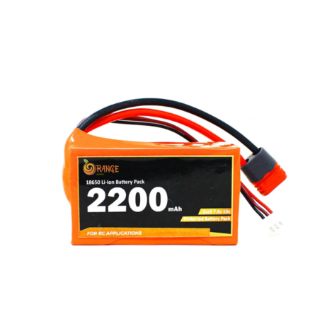Orange Isr 18650 7.4V 2200Mah 10C 2S1P Li-Ion Battery Pack