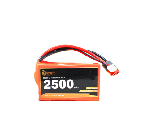 Orange 1314002 Orange Isr 18650 Li Ion 2500Mah 7.4V 2S1P Protected Battery Pack – 8C