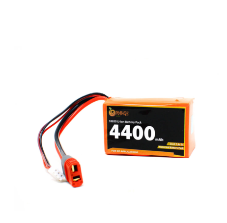 Orange 1314003 Orange Isr 18650 Li Ion 4400Mah 7.4V 2S2P Protected Battery Pack 5C