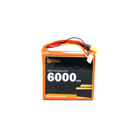 Orange 1314008 Orange Isr 18650 Li Ion 6000Mah 14.8V 4S4P Protected Battery Pack – 15C