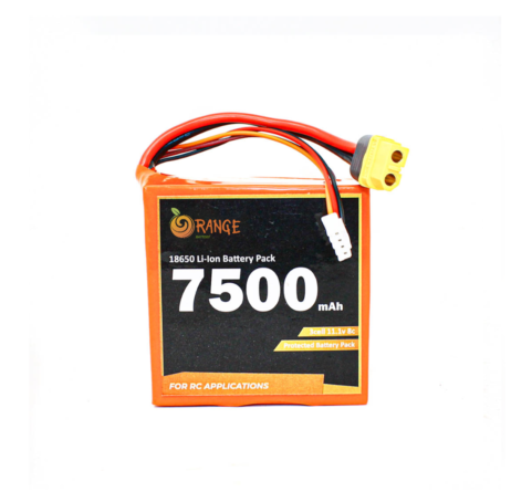 Orange 1314009 Orange Isr 18650 Li Ion 7500Mah 11.1V 3S3P Protected Battery Pack – 8C