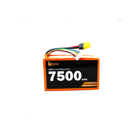 Orange 1328720 Orange Isr 18650 Li Ion 7500Mah 22.2V 6S3P Protected Battery Pack – 8C