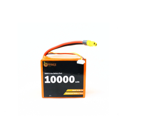 Orange Nmc 18650 14.8V 10000Mah 3C 4S4P Li-Ion Battery Pack