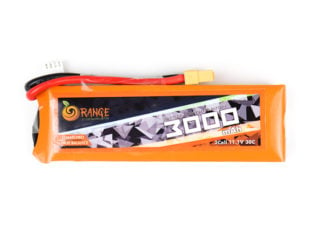 23750 Orange 3000Mah 3S 30C 60C Lithium Polymer Battery Pack Lipo