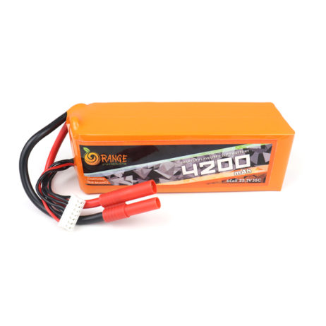 Orange 23773 Orange 4200Mah 6S 35C 70C 22.2V Lithium Polymer Battery Pack