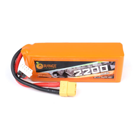 Orange 26406 Orange 2200Mah 4S 40C 80C 14.8V Lithium Polymer Battery Pack