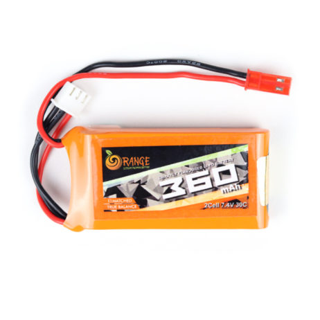 Orange 7.4V 360Mah 30C 2S Lithium Polymer Battery Pack