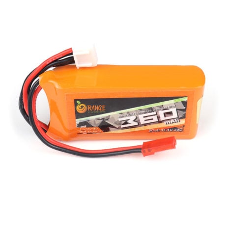 Orange 26418 Orange 360Mah 3S 30C 60C 11.1V Lithium Polymer Battery Pack