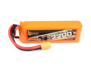 30983 Orange 2200Mah 3S 40C 80C 11.1V Lithium Polymer Battery Pack