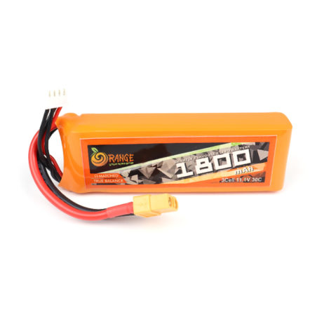 Orange 11.1V 1800Mah 30C 3S Lithium Polymer Battery Pack