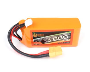 32007 Orange 1500Mah 3S 40C 80C 11.1V Lithium Polymer Battery Pack