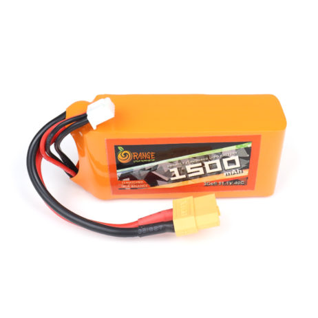 Orange 32007 Orange 1500Mah 3S 40C 80C 11.1V Lithium Polymer Battery Pack