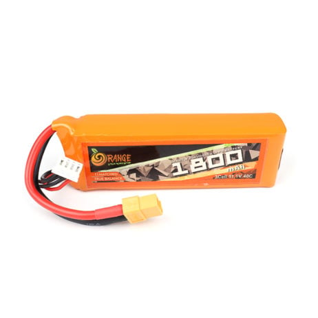 Orange 11.1V 1800Mah 40C 3S Lithium Polymer Battery Pack