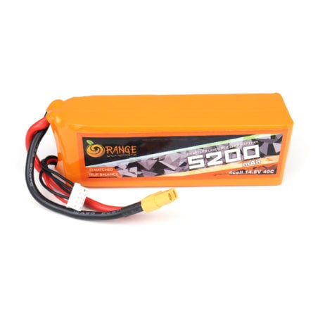 Orange 42999 Orange 5200Mah 4S 40C 80C 14.8V Lithium Polymer Battery Pack