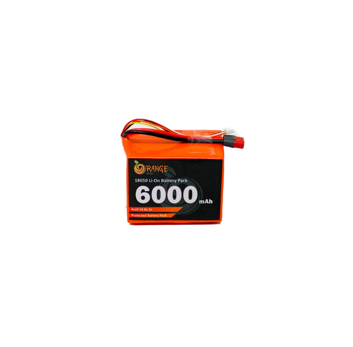 Buy Orange NMC 18650 14.8V 6000mAh 3C 4S2P Li-Ion Battery Pack Online at