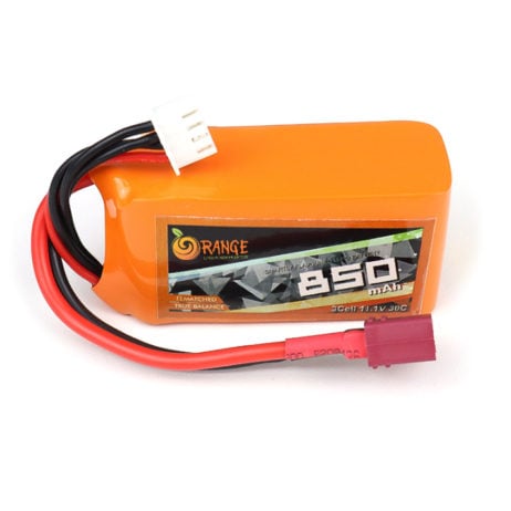 Orange 54622 Orange 850Mah 3S 30C 60C 11.1V Lithium Polymer Battery Pack