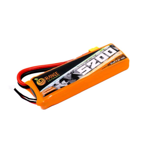 Orange 649552 Orange 5200Mah 2S 35C Lithium Polymer Battery Pack Lipo