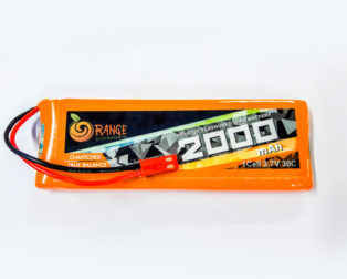 Orange 3.7V 1300mAh 25C 1S Lithium Polymer Battery Pack - , Indian  Online Store, RC Hobby