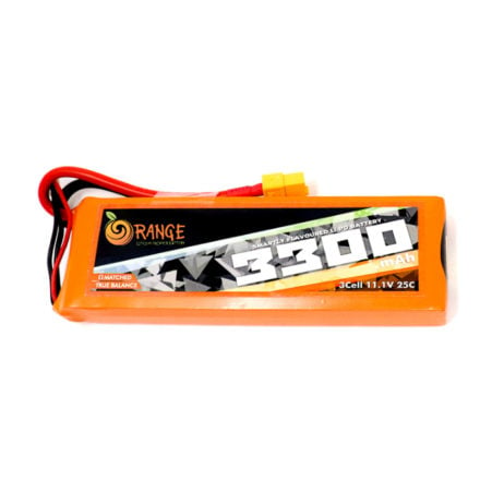 Orange 946972 Orange 3300Mah 3S 25C 60C 11.1V Lithium Polymer Battery Pack