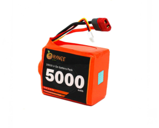 962334 Orange 18650 Li Ion 5000Mah 11.1V 3S2P Protected Battery Pack 3C