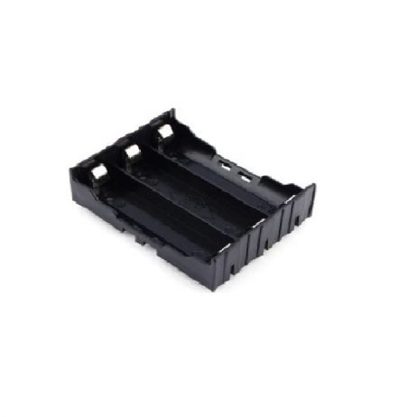 3 X 18650 Blm Cell Box With Pin Without Cover Black