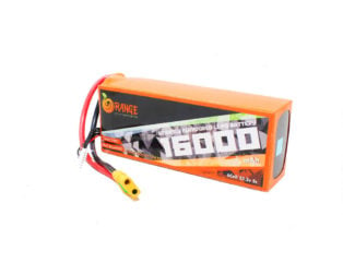 Orange 22.2V 16000mAh 5C 6S Semi Solid State Li-Ion Polymer Battery Pack