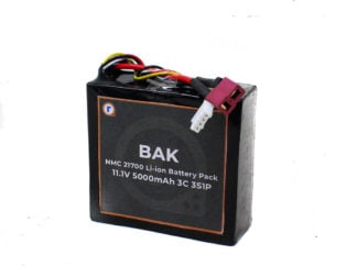 BAK NMC 21700 11.1V 5000mAh 3C 3S1P Li-ion Battery Pack (1)