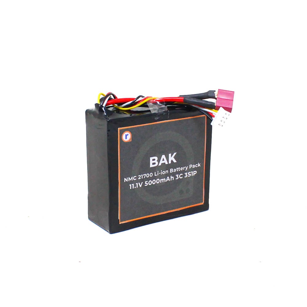 Bak Nmc 21700 11.1V 5000Mah 3C 3S1P Li-Ion Battery Pack (1)