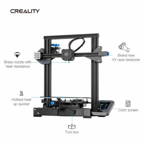 Creality Creality Ender 3 V2 With Orange Pla 1.75Mm 3D Printing Filament 1Kg White 3D Printers 55698 1 2
