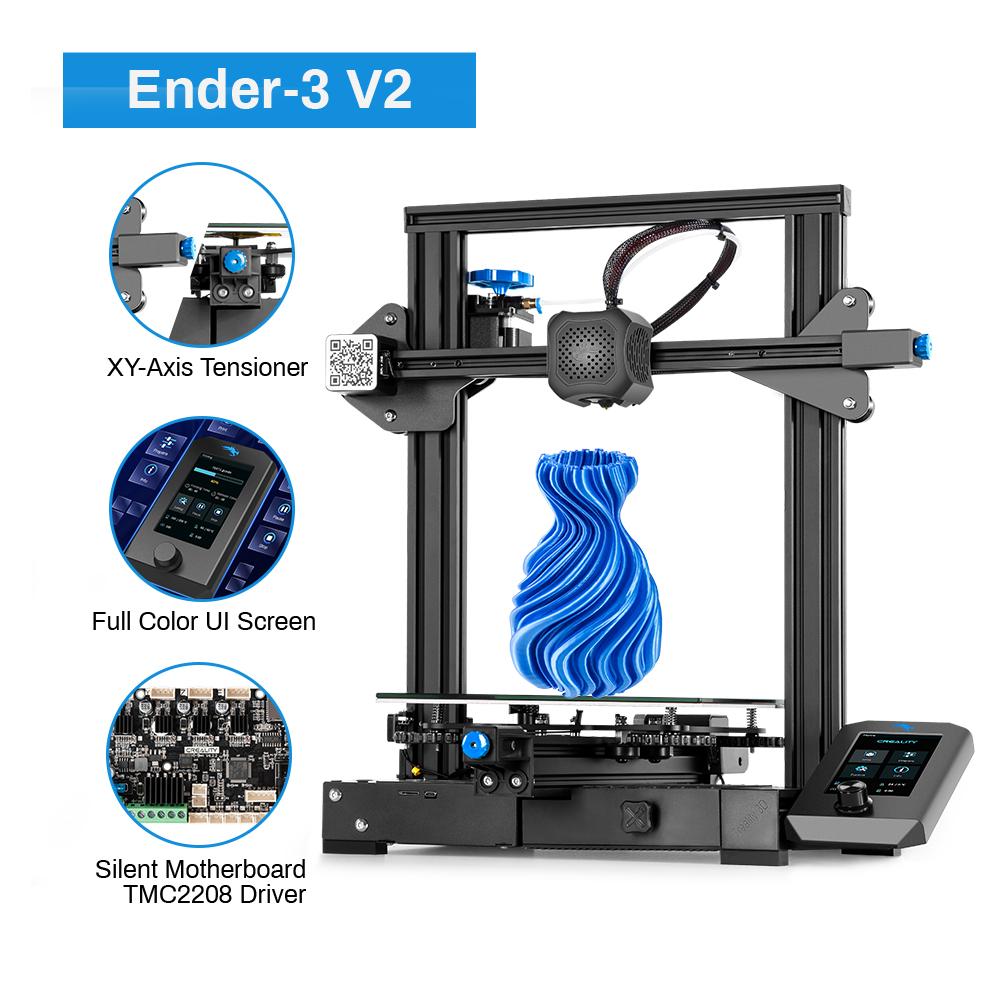 Creality Creality Ender 3 V2 With Orange Pla 1.75Mm 3D Printing Filament 1Kg White 3D Printers 55698 1 9