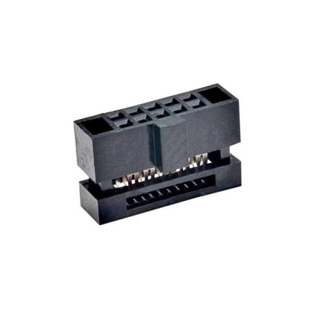 Idc-Connector-Idc-Receptacle-Female-1.27-Mm-2-Row-10-Contacts-Cable-Mount