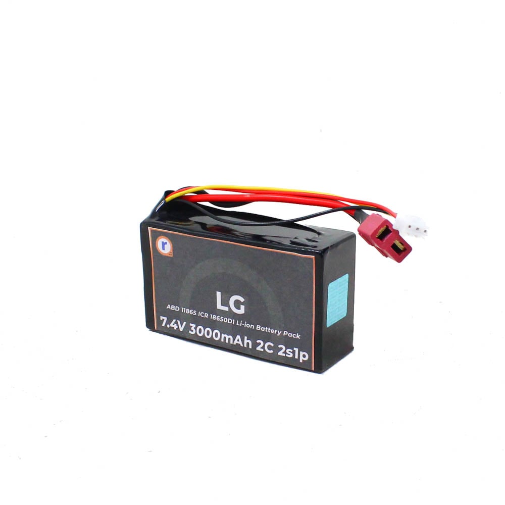 LGABD11865 ICR18650D1 7.4V 3000mAh 2C 2S1P Li-ion Battery Pack