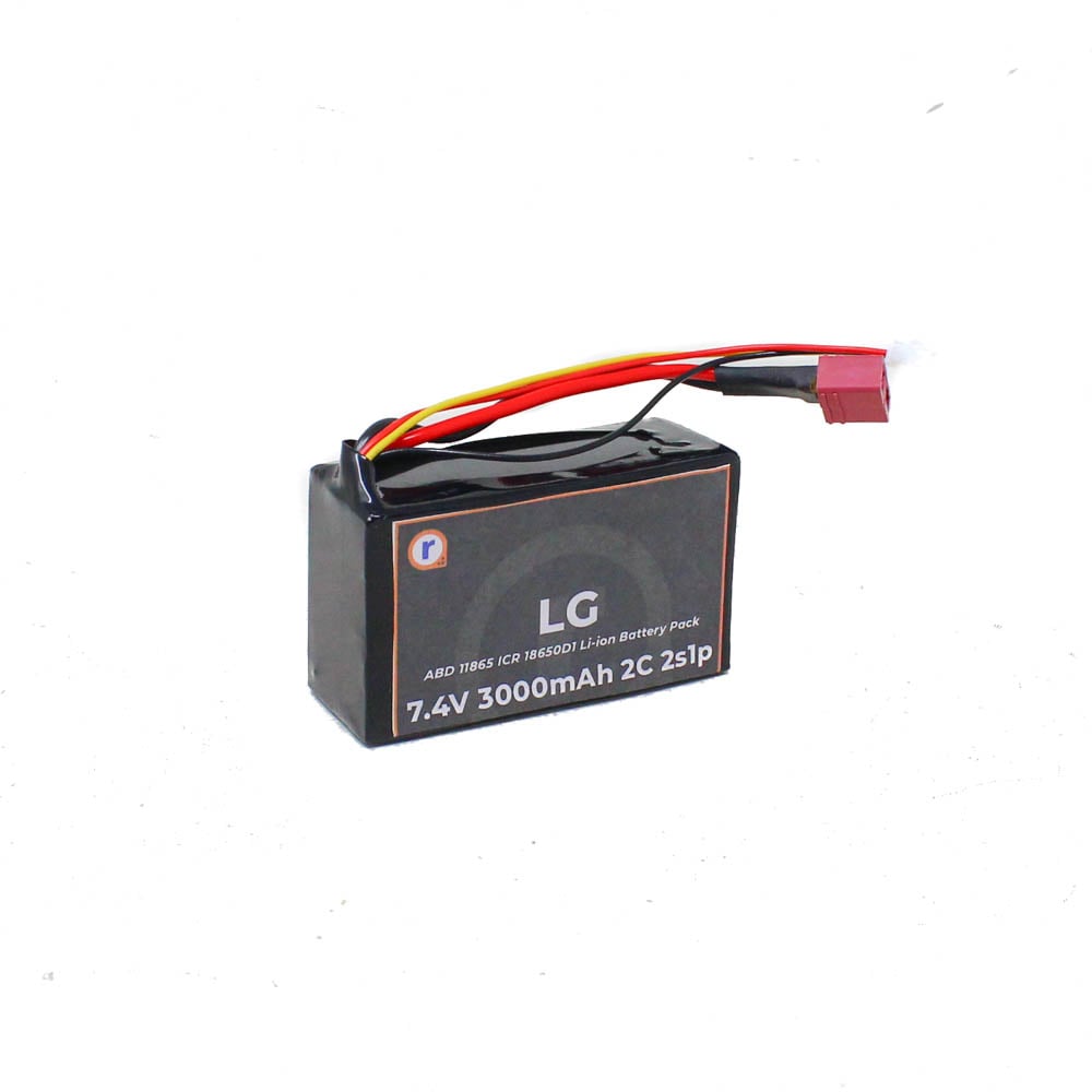 LGABD11865 ICR18650D1 7.4V 3000mAh 2C 2S1P Li-ion Battery Pack