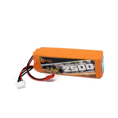 Orange Orange 11.1V 2500Mah 3C 3S Tx Lithium Polymer Battery Pack With Jst Bec Connector 1