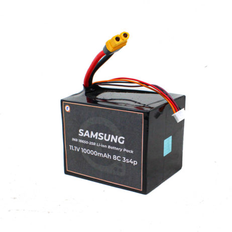 Samsung Inr18650-25R Li-Ion 11.1V 10000Mah 8C 3S4P Li-Ion Battery Pack