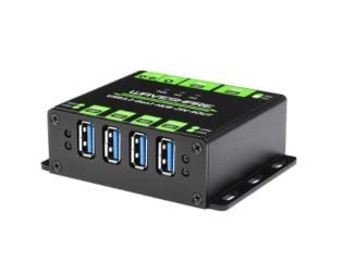 Waveshare Industrial grade USB HUB , Switchable dual hosts, Multi Protections