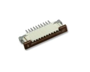 FFC-FPC-Board-Connector-1-mm-12-Contacts-Receptacle-Easy-On-52271-Surface-Mount-Bottom
